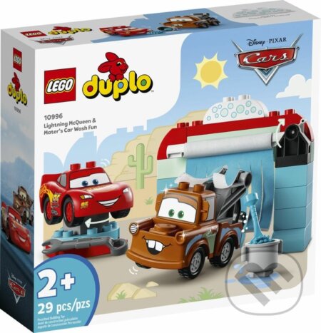 Spoločenská hra: LEGO® DUPLO® 10996 V umyvárke s Bleskovým McQueenom a Materom (LEGO). LEGO, 2023 Spoločenská hra: LEGO® DUPLO® 10996 V umyvárke s Bleskovým McQueenom a Materom (LEGO). LEGO, 2023