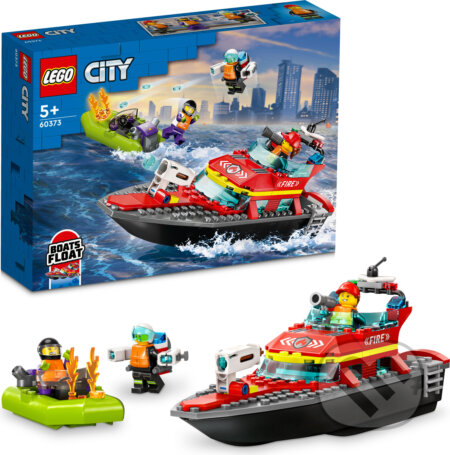 Spoločenská hra: LEGO® City 60373 Hasičská záchranná loď a čln (LEGO). LEGO, 2023 Spoločenská hra: LEGO® City 60373 Hasičská záchranná loď a čln (LEGO). LEGO, 2023