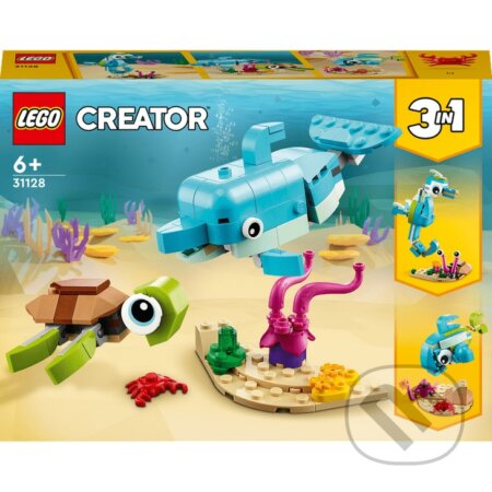 LEGO® Creator 31128 Delfín a korytnačka, LEGO, 2023