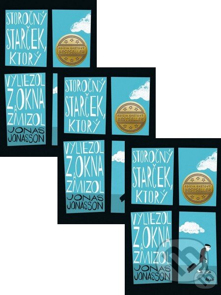 Kniha: 3 x Storočný starček, ktorý vyliezol z okna a zmizol (Jonas Jonasson). Ikar, 2013 Kniha: 3 x Storočný starček, ktorý vyliezol z okna a zmizol (Jonas Jonasson). Ikar, 2013