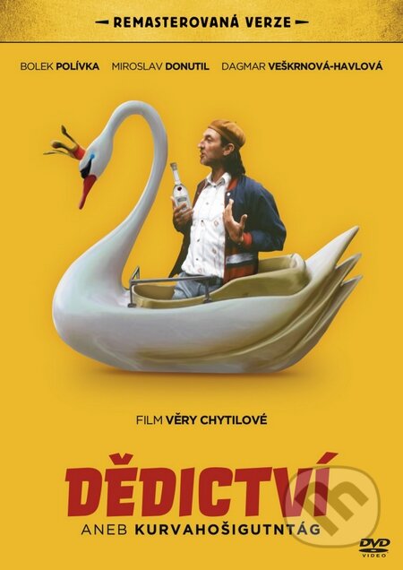 Film: Dědictví aneb Kurvahošigutntág (Remasterovaná verze) (Bolek Polívka a Věra Chytilová) (DVD). Magicbox, 2014 Film: Dědictví aneb Kurvahošigutntág (Remasterovaná verze) (Bolek Polívka a Věra Chytilová) (DVD). Magicbox, 2014