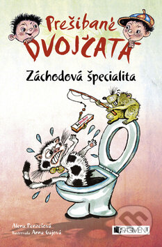 Kniha: Prešibané dvojčatá: Záchodová špecialita (Alena Penzešová a Anna Gajová). Fragment, 2014 Kniha: Prešibané dvojčatá: Záchodová špecialita (Alena Penzešová a Anna Gajová). Fragment, 2014