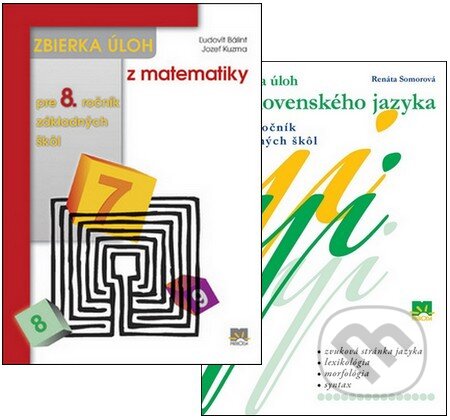 Kniha: Zbierka úloh z matematiky + Zbierka úloh zo slovenského jazyka (8. ročník) (Jozef Kuzma a Ľudovít Bálint). Príroda Kniha: Zbierka úloh z matematiky + Zbierka úloh zo slovenského jazyka (8. ročník) (Jozef Kuzma a Ľudovít Bálint). Príroda