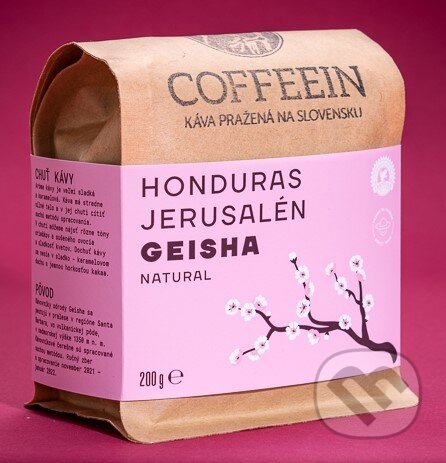 Kávy a čaje: Honduras Jerusalén Geisha Natural (COFFEEIN). COFFEEIN Kávy a čaje: Honduras Jerusalén Geisha Natural (COFFEEIN). COFFEEIN