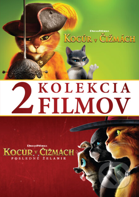 Film: Kocúr v čižmách kolekcia 1.+2. (SK) (Magicbox) (DVD). Magicbox, 2023 Film: Kocúr v čižmách kolekcia 1.+2. (SK) (Magicbox) (DVD). Magicbox, 2023
