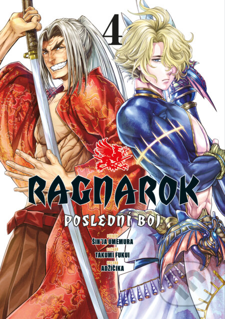 Kniha: Ragnarok: Poslední boj 4 (Shinya Umemura a Takumi Fukui). Gate, 2023 Kniha: Ragnarok: Poslední boj 4 (Shinya Umemura a Takumi Fukui). Gate, 2023