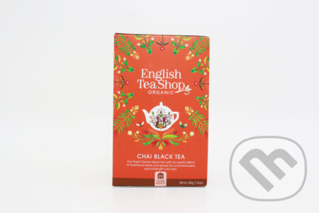 Kávy a čaje: Čierny korenistý čaj 20 x 2 g (English Tea Shop). English Tea Shop, 2023 Kávy a čaje: Čierny korenistý čaj 20 x 2 g (English Tea Shop). English Tea Shop, 2023