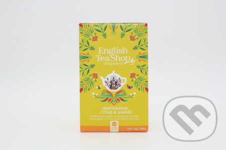 Kávy a čaje: Citrónová tráva, zázvor a citrus 20 x 1,5 g (English Tea Shop). English Tea Shop, 2023 Kávy a čaje: Citrónová tráva, zázvor a citrus 20 x 1,5 g (English Tea Shop). English Tea Shop, 2023