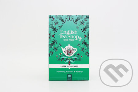 Kávy a čaje: Brusnica, ibištek a šípka 20 x 1,75 g (English Tea Shop). English Tea Shop, 2023 Kávy a čaje: Brusnica, ibištek a šípka 20 x 1,75 g (English Tea Shop). English Tea Shop, 2023