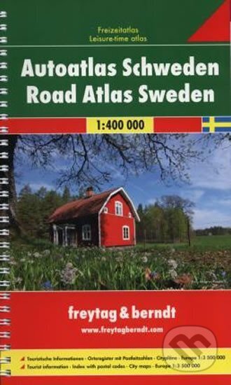Sweden/Švédsko 1:400T/autoatlas spirála, freytag&berndt