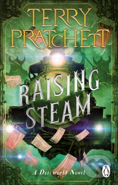 Kniha: Raising Steam (Terry Pratchett). Penguin Books, 2023 Kniha: Raising Steam (Terry Pratchett). Penguin Books, 2023