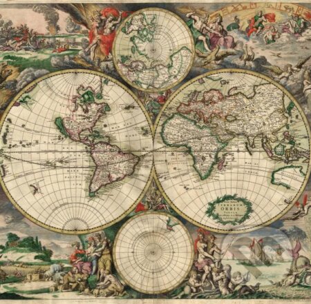 Carte du Monde, Produced in Amsterdam, 1689, Grafika, 2023