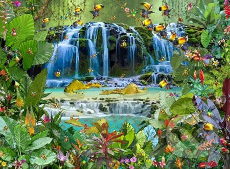 Puzzle: François Ruyer - Waterfall (Grafika). Grafika, 2023 Puzzle: François Ruyer - Waterfall (Grafika). Grafika, 2023