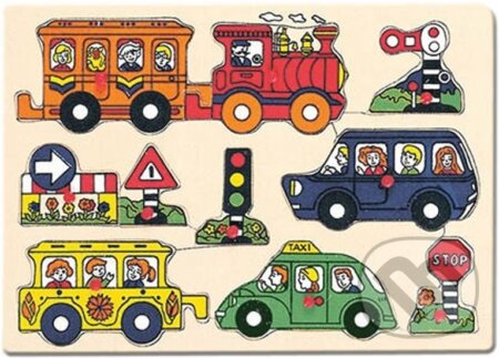 Puzzle: Puzzle na desce - doprava (Bino). Bino, 2013 Puzzle: Puzzle na desce - doprava (Bino). Bino, 2013