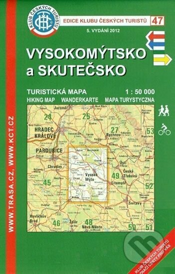 Vysokomýtsko, Skutečsko /KČT 47 1:50T Turistická mapa, Klub českých turistů