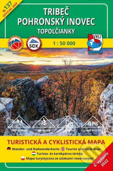Tribeč - Pohronský Inovec - Topoľčianky 1:50 000 (VKÚ Harmanec). VKÚ Harmanec, 2022 Tribeč - Pohronský Inovec - Topoľčianky 1:50 000 (VKÚ Harmanec). VKÚ Harmanec, 2022