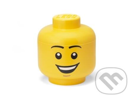LEGO úložná hlava (veľkosť L) - šťastný chlapec, LEGO, 2023