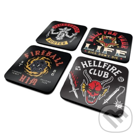 Podtácky Stranger Things - Hellfire Club (4 ks) (Pyramid International). Pyramid International, 2023 Podtácky Stranger Things - Hellfire Club (4 ks) (Pyramid International). Pyramid International, 2023