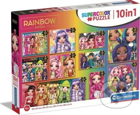 Puzzle: Rainbow High 10v1 (Clementoni). Clementoni, 2023 Puzzle: Rainbow High 10v1 (Clementoni). Clementoni, 2023
