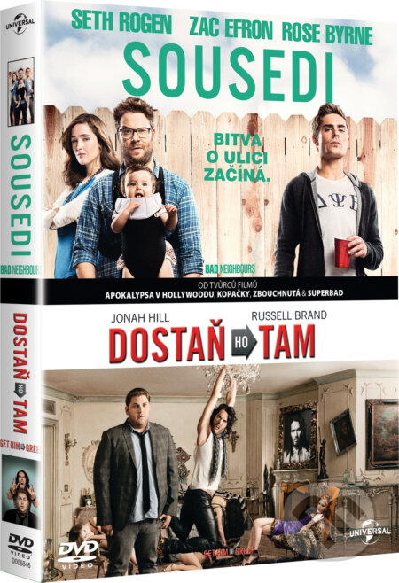 Film: Kolekce Sousedi & Dostaň ho tam (Nicholas Stoller) (DVD). Bonton Film, 2014 Film: Kolekce Sousedi & Dostaň ho tam (Nicholas Stoller) (DVD). Bonton Film, 2014