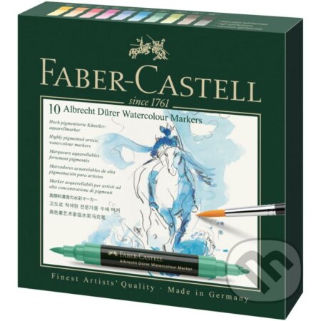 Popisovače akvarelové A.Dürer set 10 farieb (Faber-Castell). Faber-Castell Popisovače akvarelové A.Dürer set 10 farieb (Faber-Castell). Faber-Castell