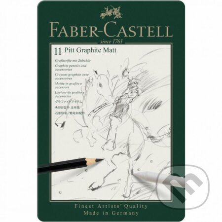 Grafitová ceruzka Faber-Castell Pitt Graphite Matt - súprava 11 ks (Faber-Castell). Faber-Castell, 2025 Grafitová ceruzka Faber-Castell Pitt Graphite Matt - súprava 11 ks (Faber-Castell). Faber-Castell, 2025