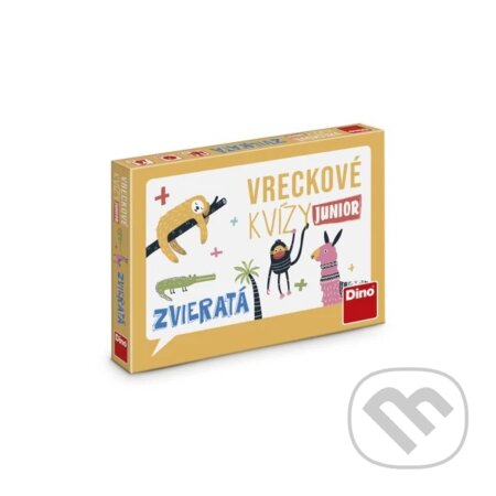 Společenská hra: Vreckové kvízy junior – Zvieratá SK (Dino). Dino, 2023 Společenská hra: Vreckové kvízy junior – Zvieratá SK (Dino). Dino, 2023