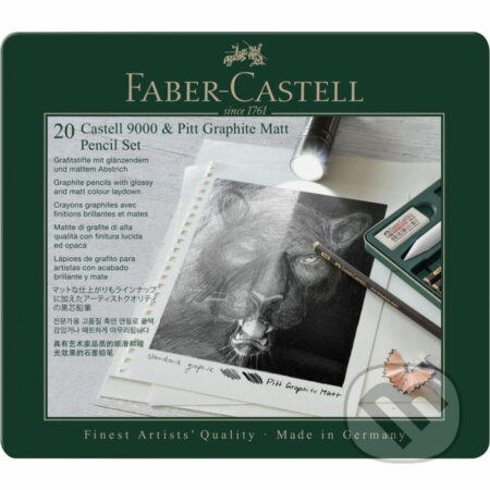 Grafitové ceruzky Pitt Matt & Castell 9000 set (Faber-Castell). Faber-Castell Grafitové ceruzky Pitt Matt & Castell 9000 set (Faber-Castell). Faber-Castell