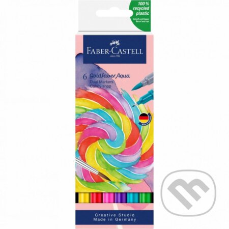 Popisovače Goldfaber Aqua Dual set 6 kusov Candy shop, Faber-Castell