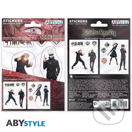 Jujutsu Kaisen samolepky (ABYstyle). ABYstyle, 2023 Jujutsu Kaisen samolepky (ABYstyle). ABYstyle, 2023
