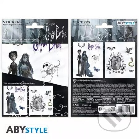 Corpse Bride samolepky - 2 aršíky (Mrtvá nevěsta) (ABYstyle). ABYstyle, 2023 Corpse Bride samolepky - 2 aršíky (Mrtvá nevěsta) (ABYstyle). ABYstyle, 2023