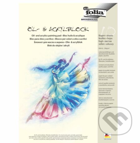 Blok na maľbu olejom a akrylom, A3 (Folia). Folia Blok na maľbu olejom a akrylom, A3 (Folia). Folia