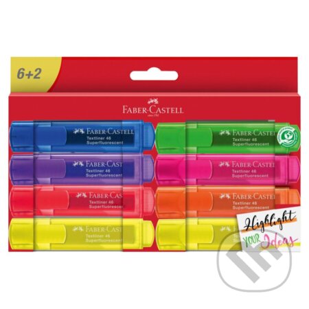 Zvýrazňovač Superfluo, 8 farieb (Faber-Castell). Faber-Castell Zvýrazňovač Superfluo, 8 farieb (Faber-Castell). Faber-Castell