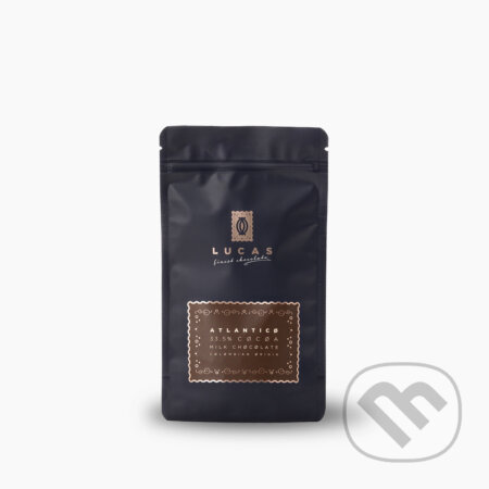 Kávy a čaje: Mliečna čokoláda LUCAS Atlantico 200 g (English Tea Shop). English Tea Shop, 2023 Kávy a čaje: Mliečna čokoláda LUCAS Atlantico 200 g (English Tea Shop). English Tea Shop, 2023