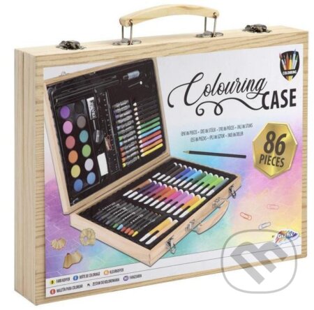 Sada na malovaní, kreslení v dřevěném kufříku 86ks (Grafix). Grafix Sada na malovaní, kreslení v dřevěném kufříku 86ks (Grafix). Grafix