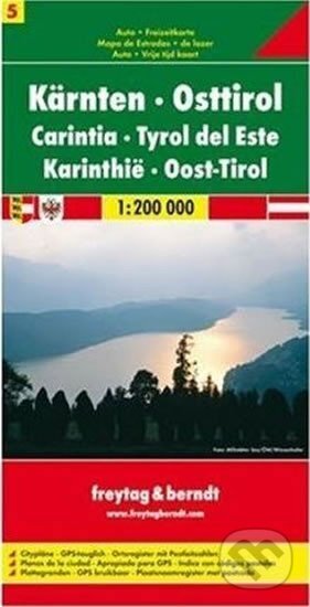 OE 5 Korutany Jižní Tyrolsko 1:200 000 / automapa, freytag&berndt