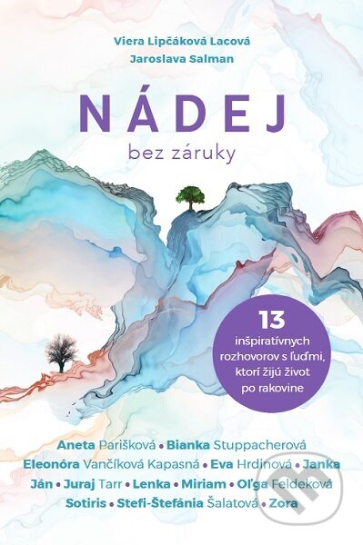 Kniha: Nádej bez záruky (Jaroslava Salman a Viera Lipčáková Lacová). Šanca na život, občianske združenie, 2023 Kniha: Nádej bez záruky (Jaroslava Salman a Viera Lipčáková Lacová). Šanca na život, občianske združenie, 2023