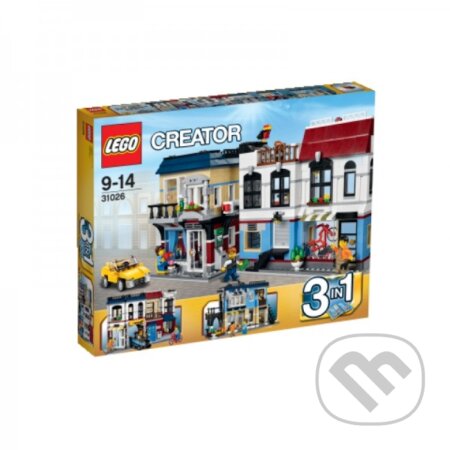 LEGO Creator 31026 Moto shop a kaviareň, LEGO, 2014