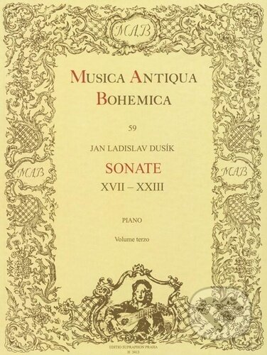 Kniha: Sonate XVII-XXIII (Jan Ladislav Dusík). Bärenreiter Praha, 2023 Kniha: Sonate XVII-XXIII (Jan Ladislav Dusík). Bärenreiter Praha, 2023