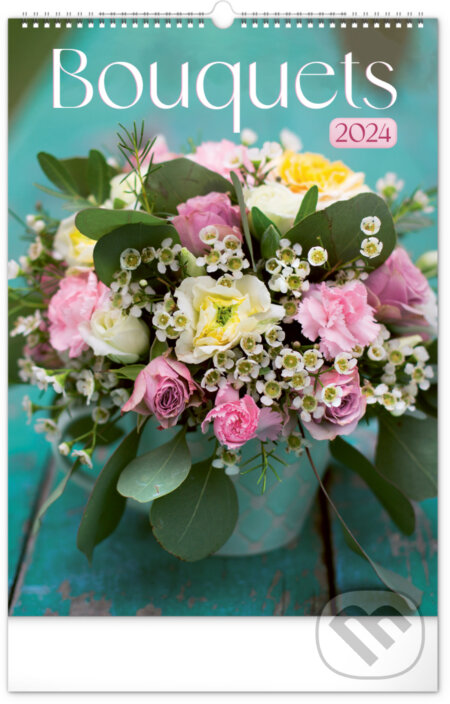 Nástěnný kalendář Bouquets 2024, Notique, 2023