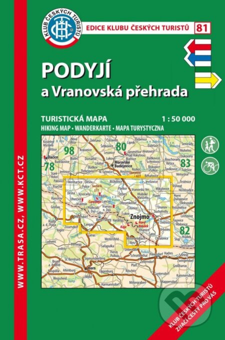 Podyjí, Vranovská přehrada 1:50 000 (Klub českých turistů). Klub českých turistů, 2023 Podyjí, Vranovská přehrada 1:50 000 (Klub českých turistů). Klub českých turistů, 2023