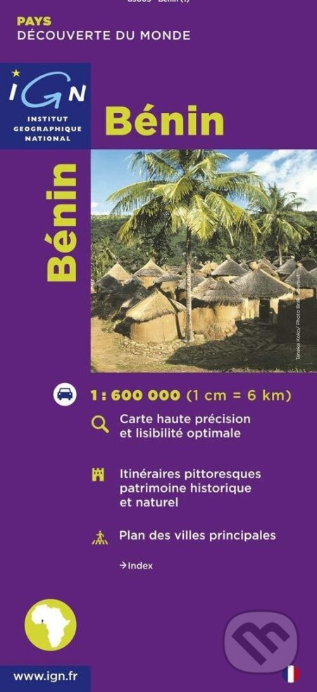 IGN 85005 Benin 1:600 000, Instituto Geografico De Agostini
