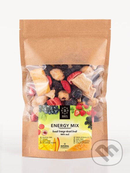 Kávy a čaje: Energy mix - 6 druhov ovocia mix (Brix). Brix, 2023 Kávy a čaje: Energy mix - 6 druhov ovocia mix (Brix). Brix, 2023