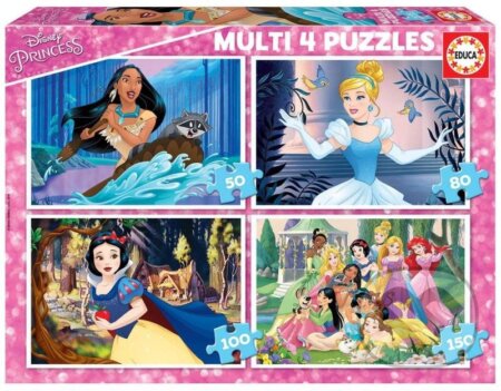 Puzzle: Disney princezny 4v1 (Educa). Educa, 2023 Puzzle: Disney princezny 4v1 (Educa). Educa, 2023