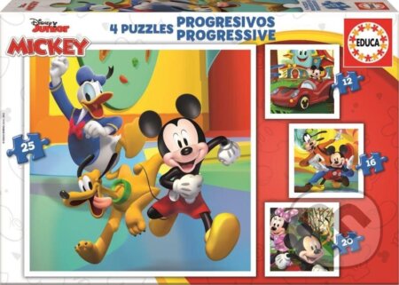 Puzzle: Mickey a přátelé 4v1 (Educa). Educa, 2023 Puzzle: Mickey a přátelé 4v1 (Educa). Educa, 2023