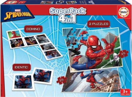 Společenská hra: Soubor her Spiderman 4v1 (Educa). Educa, 2023 Společenská hra: Soubor her Spiderman 4v1 (Educa). Educa, 2023