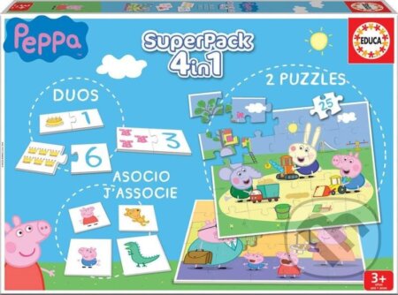 Společenská hra: Soubor her Prasátko Peppa 4v1 (Educa). Educa, 2023 Společenská hra: Soubor her Prasátko Peppa 4v1 (Educa). Educa, 2023