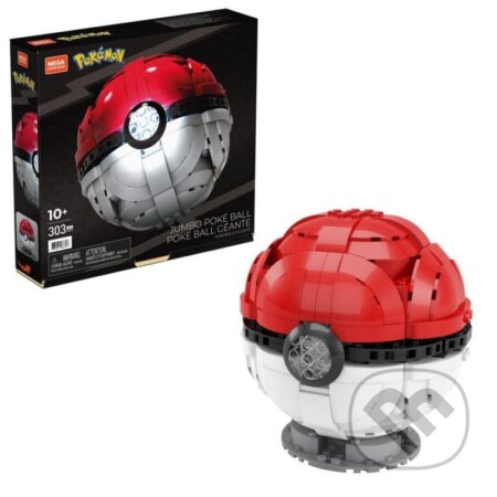 Pokémon Mega Construx - svietiaci Jumbo Poké Ball, ADC BF, 2023