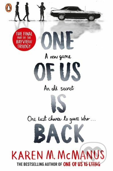 Kniha: One of Us is Back (Karen M. McManus). Penguin Books, 2023 Kniha: One of Us is Back (Karen M. McManus). Penguin Books, 2023