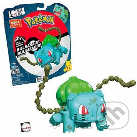 Spoločenská hra: Pokémon Mega Construx 10 cm - Bulbasaur (Pokemon). Pokemon, 2023 Spoločenská hra: Pokémon Mega Construx 10 cm - Bulbasaur (Pokemon). Pokemon, 2023
